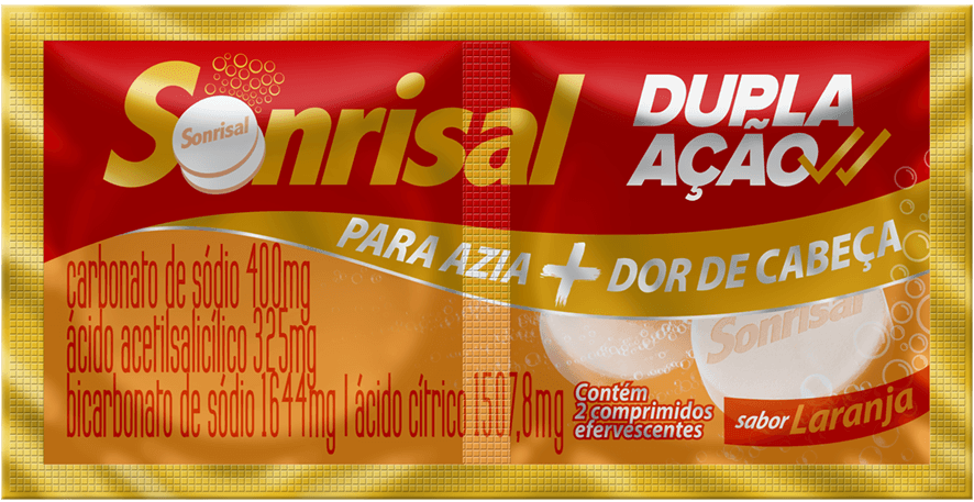 Sonrisal Sabor Laranja 2 Comprimidos Efervescentes